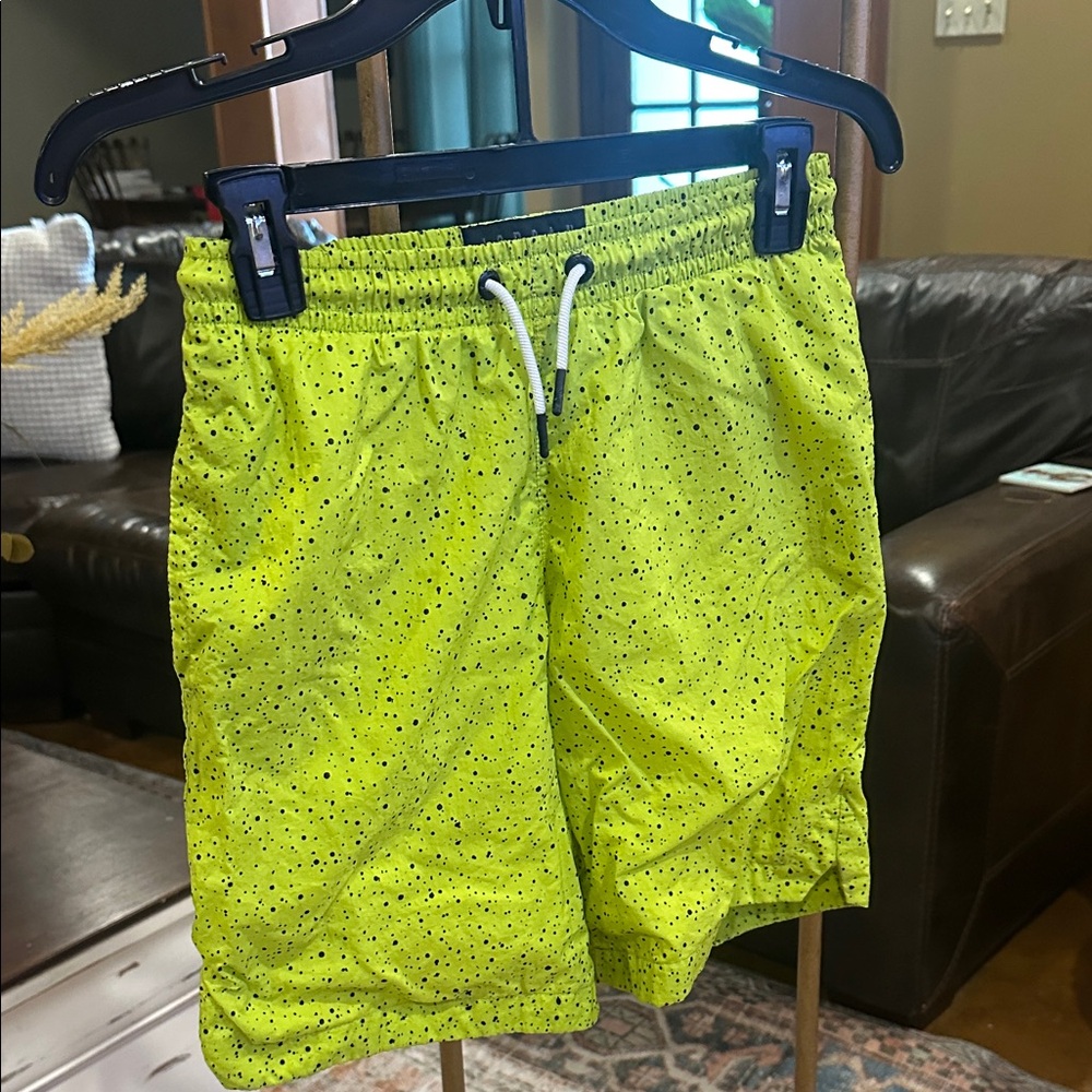 Jordan Lime Green and Black Shorts
